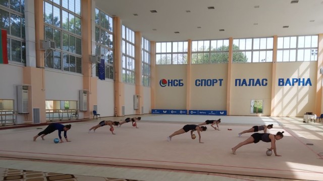 Rhythmic gymnastics training hall