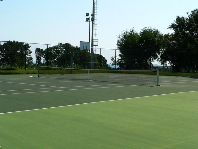 Outdoor tennis court