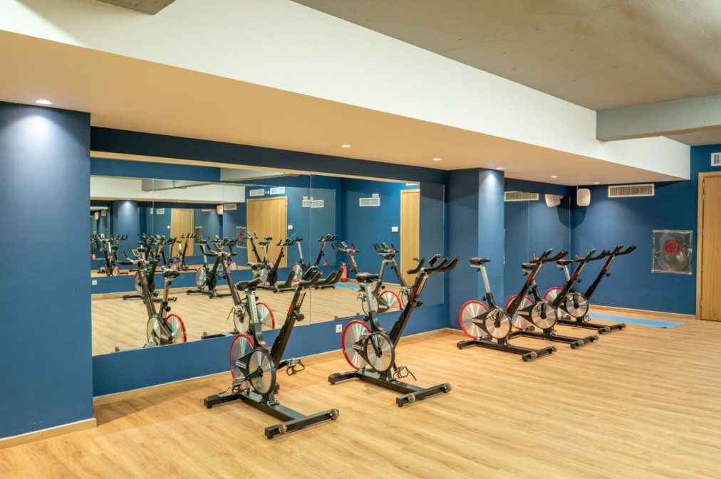 Indoor spin studio