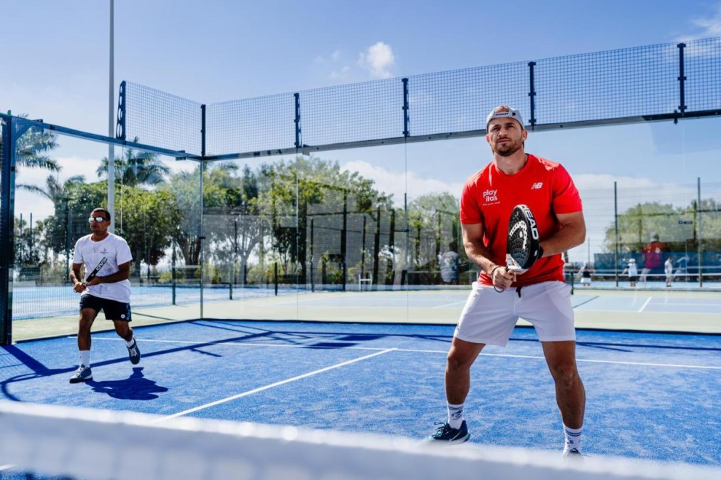 Outdoor padel courts
