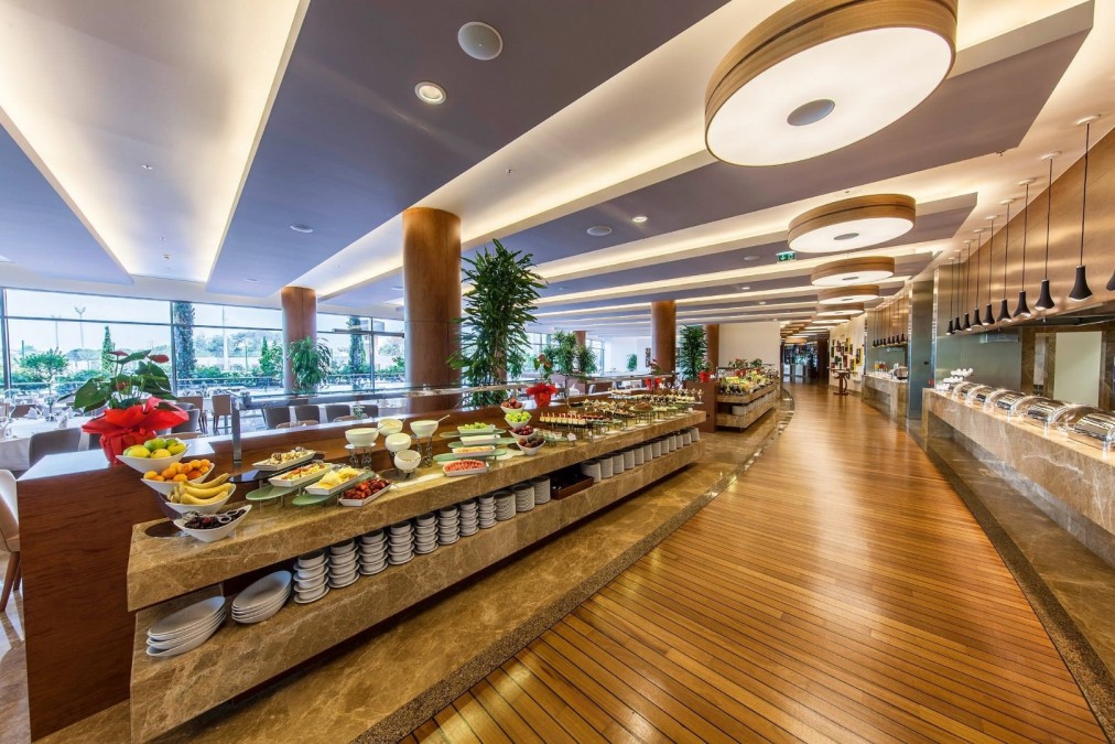 Dining buffet area