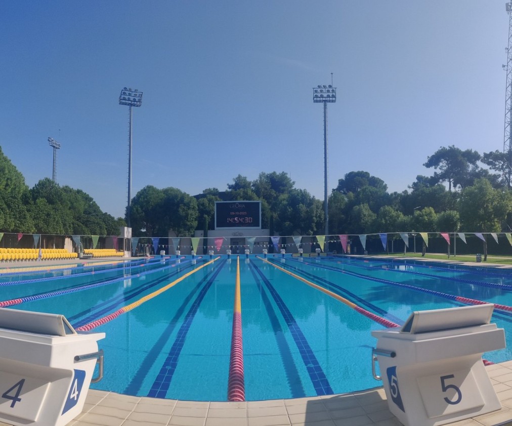 Outdoor Olympic lap pool