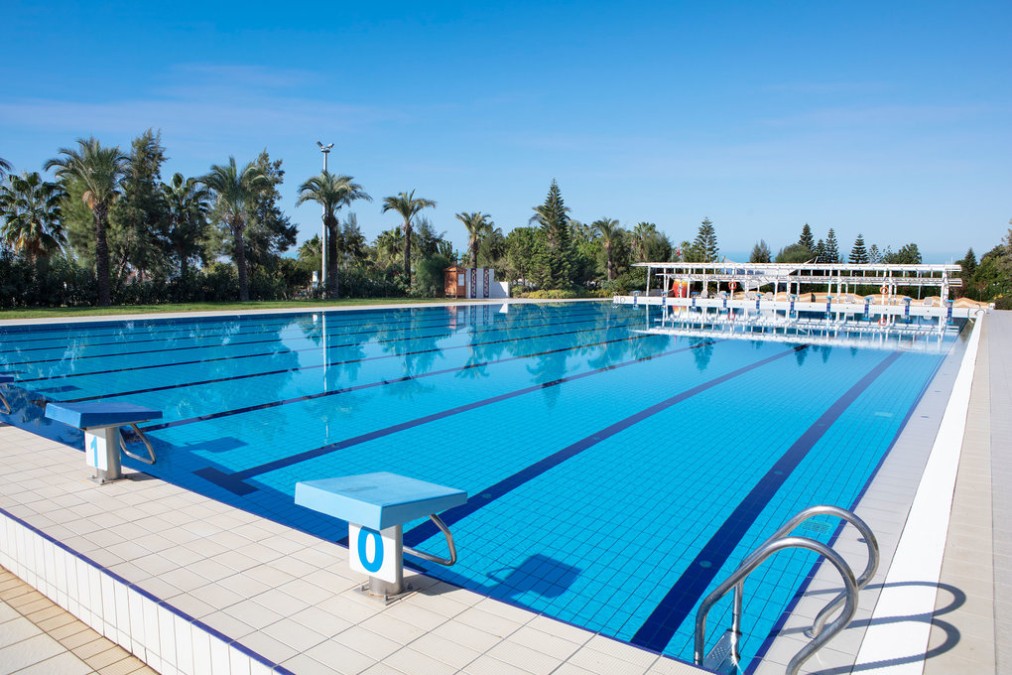 Outdoor Olympic-size lap pool
