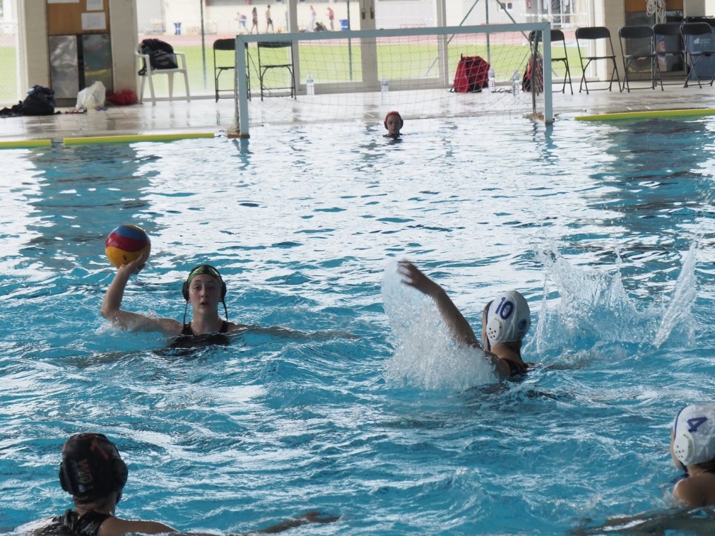 Water polo match in progress