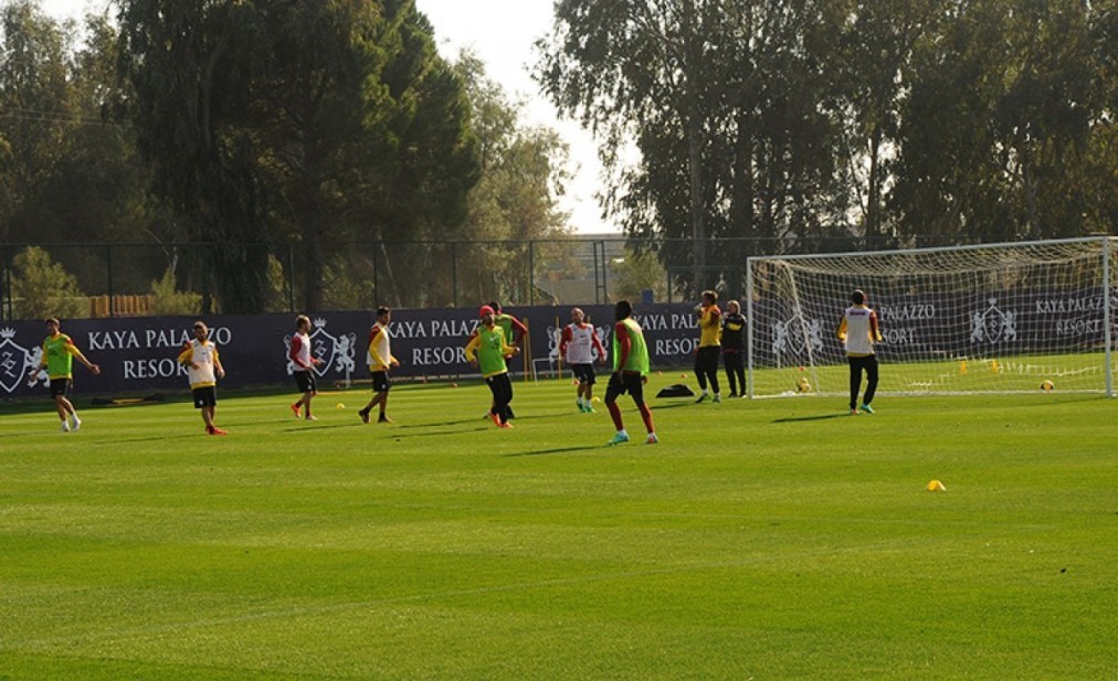 Football training session on the pitch