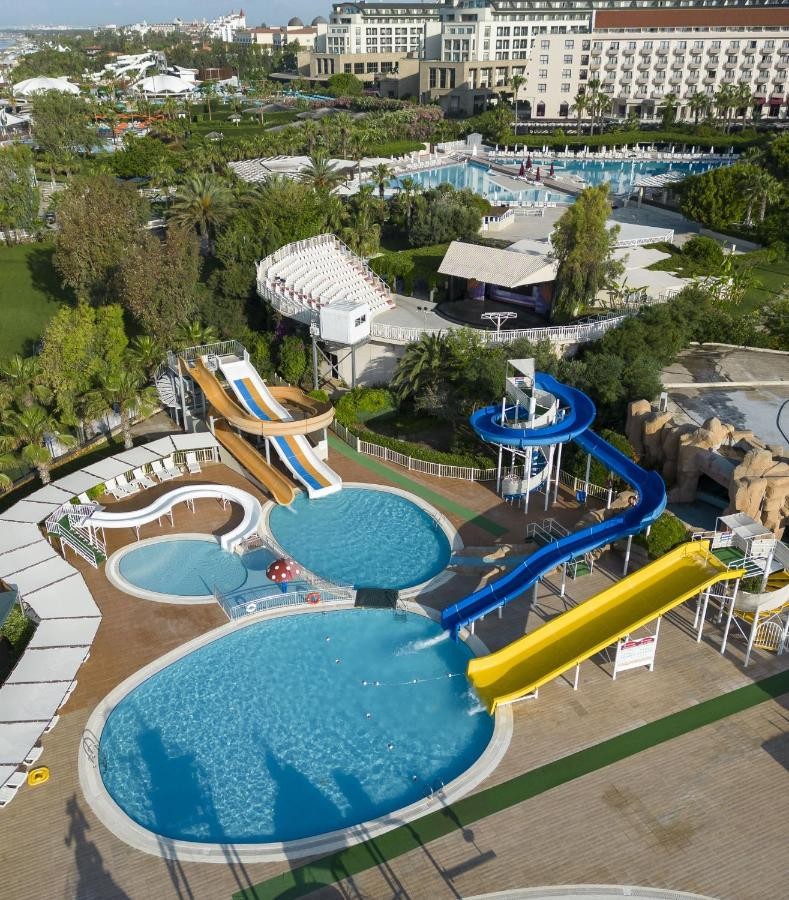 Waterpark with pools and slides