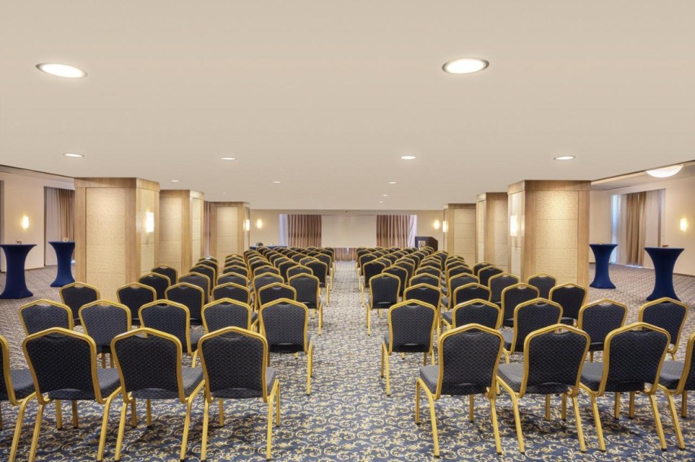 Conference room set up theatre-style