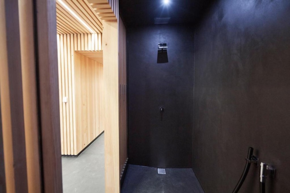 Wellness area shower detail