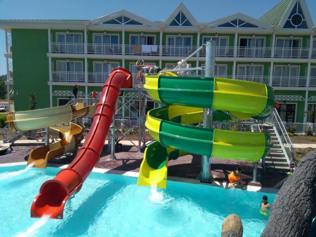 Aquapark water slides