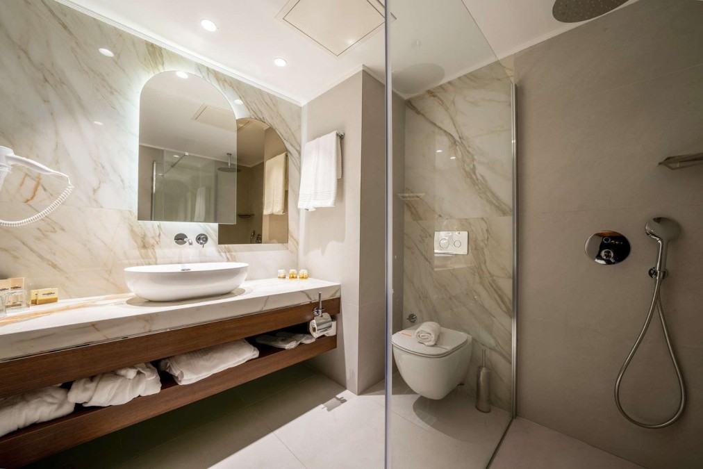 Bathroom with walk-in shower