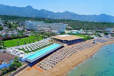 Aerial view of resort