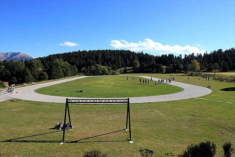 300m outdoor roller and running track loop