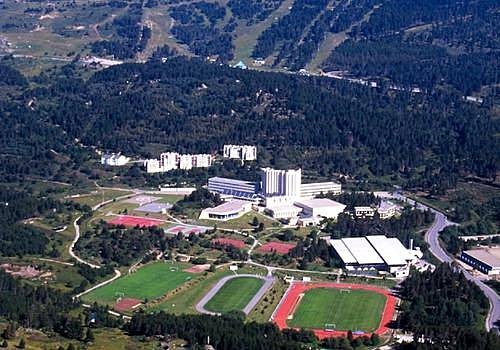 Aerial view of the full training campus