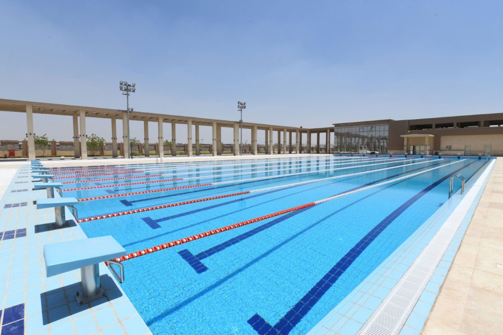 50m outdoor Olympic pool, 10 lanes, 6m depth