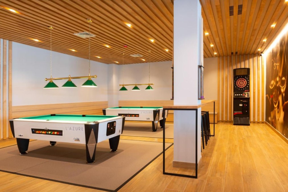 Games room with pool tables and dartboard