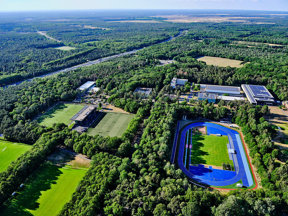 Aerial view of the Olympic training campus