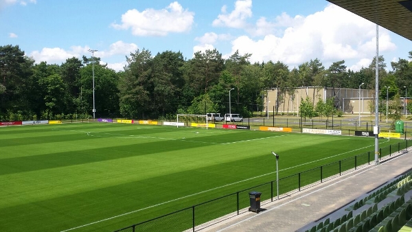Football pitch viewed from the stand