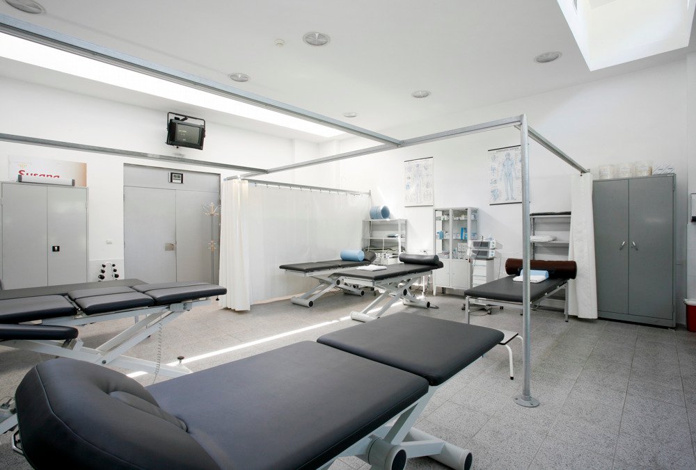 Physiotherapy treatment room