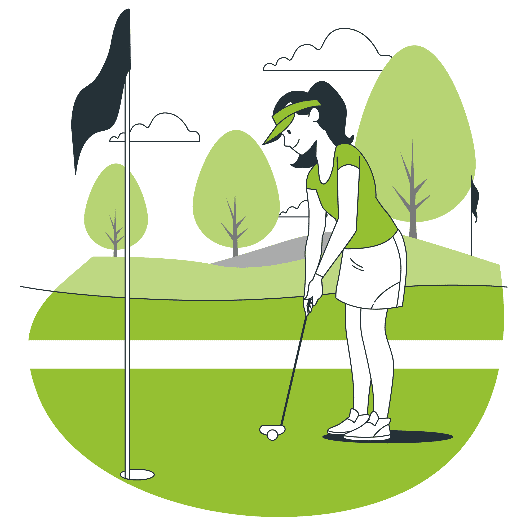 Golf course illustration